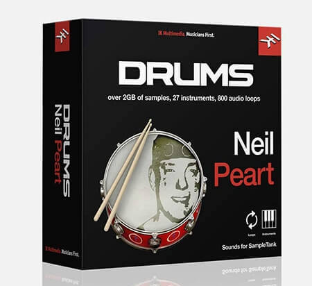 IK Multimedia Neil Peart Drums for SampleTank 3/4 SampleTank